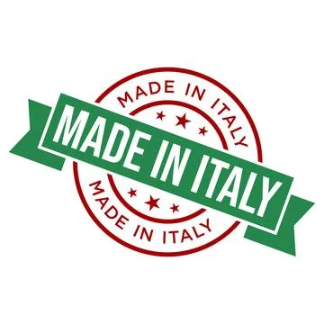 Made in Italy Rubber Stamp Vector Template 스톡 일러스트