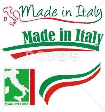 Made in italy set: Vector, Graphic, Illustration #43371037