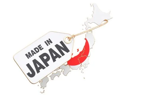 Made in Japan concept, 3D rendering Stock Illustration