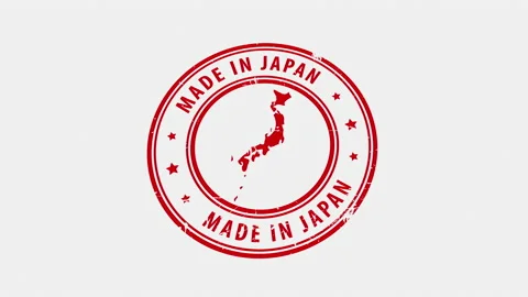 Made in Japan - Stamp. Signed Stamped Te... | Stock Video | Pond5