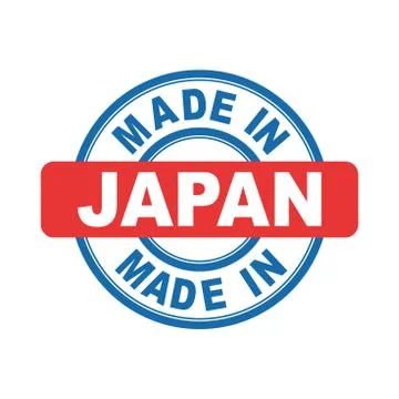 Made in Japan. Vector emblem flat Stock Illustration