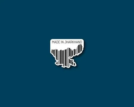 Made in Jharkhand barcode Stock Illustration