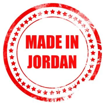 Made in jordan Stock Illustration
