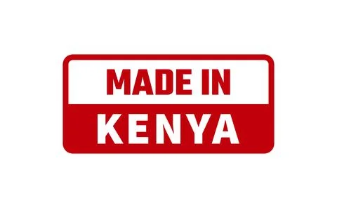Made In Kenya Rubber Stamp Stock Illustration