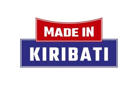 Made In Kiribati Seal Vector Stock Illustration