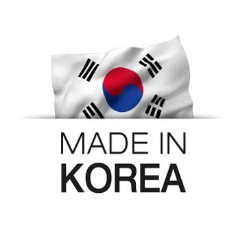 Made in Korea - Label Stock Illustration