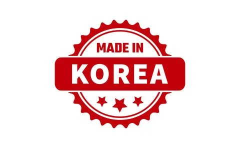 Made In Korea Rubber Stamp Stock Illustration