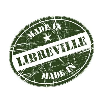 Made in Libreville Illustrazione stock