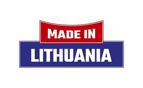 Made In Lithuania Seal Vector Stock Illustration