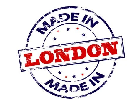 Made in London Illustrazione stock