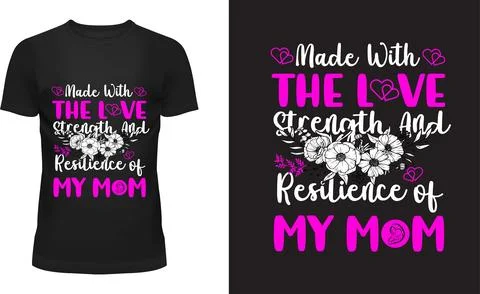 Made with Love and Strength Stock Illustration