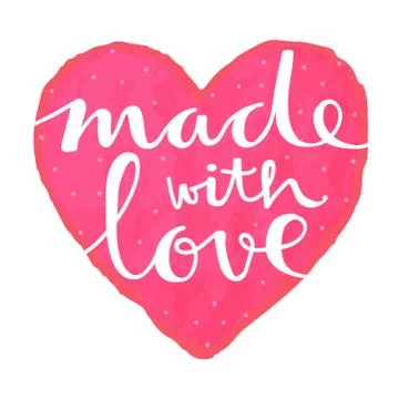 Made with love Stock Illustration