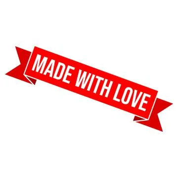 Made With Love Stamp Vector Template 스톡 일러스트