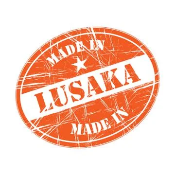 Made in Lusaka Illustrazione stock