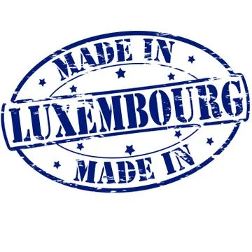 Made in Luxembourg Illustrazione stock
