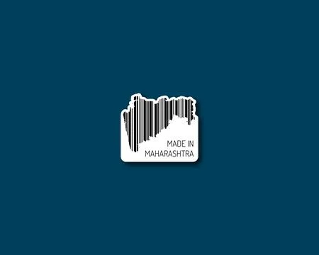 Made in Maharashtra barcode Stock Illustration