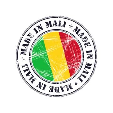 Made in Mali rubber stamp Illustrazione stock