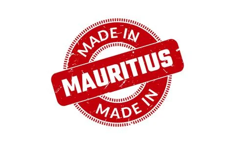 Made In Mauritius Rubber Stamp Stock Illustration