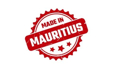 Made In Mauritius Rubber Stamp Stock Illustration