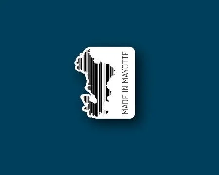 “Made in Mayotte” barcode Stock Illustration