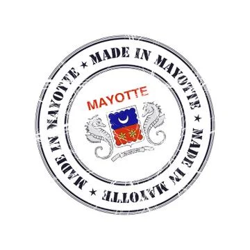 Made in Mayotte rubber stamp Stock Illustration