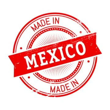 Made in Mexico round stamp Stock-Illustration
