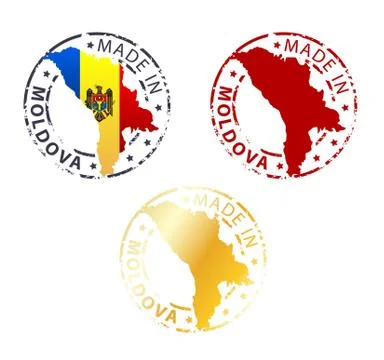 Made in moldova stamp Stock Illustration