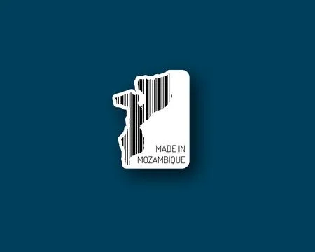“Made in Mozambique” barcode Stock Illustration
