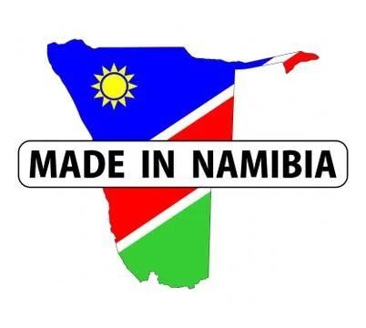 Made in namibia Illustrazione stock