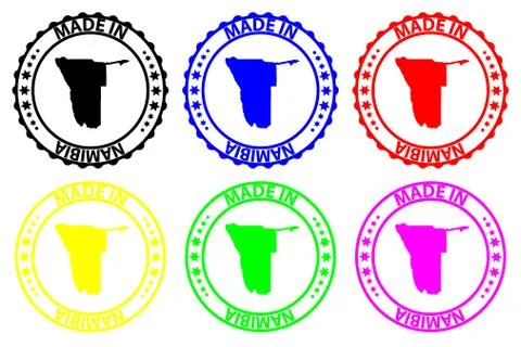 Made in Namibia rubber stamp Stock Illustration