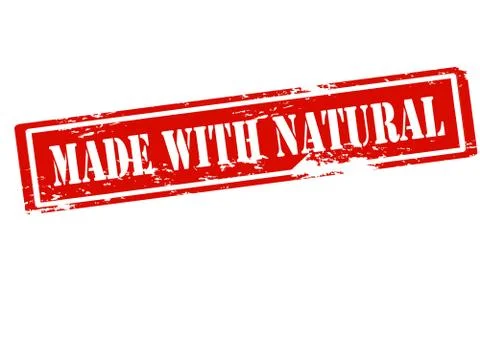 Made with natural Stock Illustration