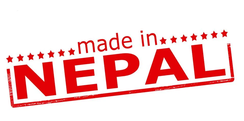 Made in Nepal Stock Illustration