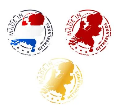 Made in netherlands stamp Stock Illustration
