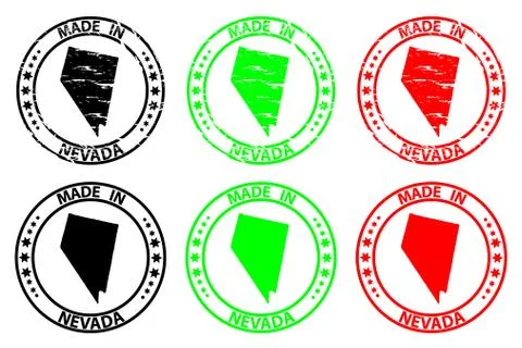 Made in Nevada rubber stamp Stock Illustration