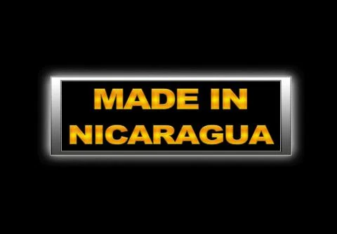 Made in nicaragua. Stock Illustration