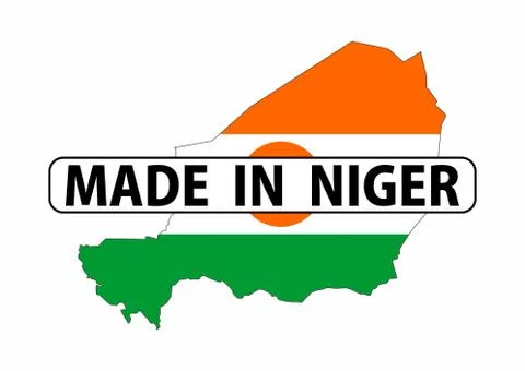 Made in niger Illustrazione stock