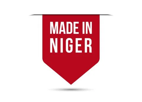 Made in Niger red banner design vector illustration Stock Illustration