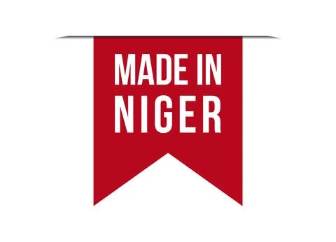 Made in Niger red banner design vector illustration Stock Illustration