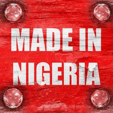 Made in nigeria Stock Illustration