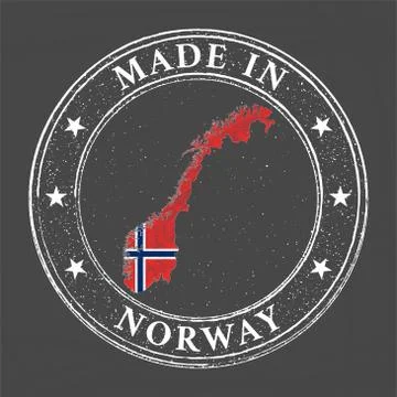 Made in Norway template Stock Illustration