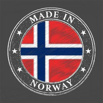 Made in Norway template Stock Illustration