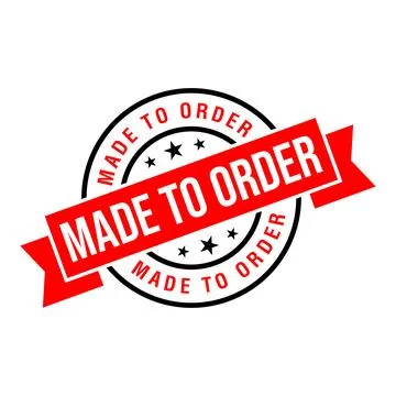 Made to Order Letter Rubber Stamp Template Design Stock Illustration