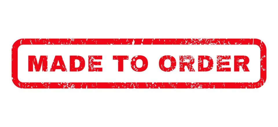 Made To Order Rubber Stamp Stock Illustration