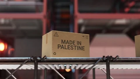 Made in Palestine Production Loop 4K Stock Footage 265772058