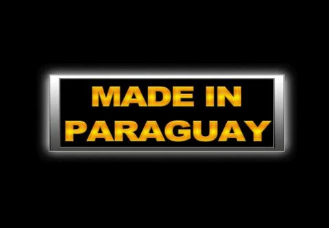 Made in paraguay. Stock Illustration