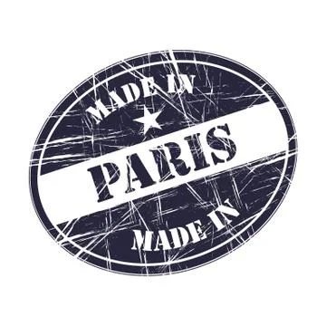 Made in Paris Stock Illustration