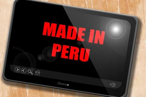 Made in peru Stock Illustration