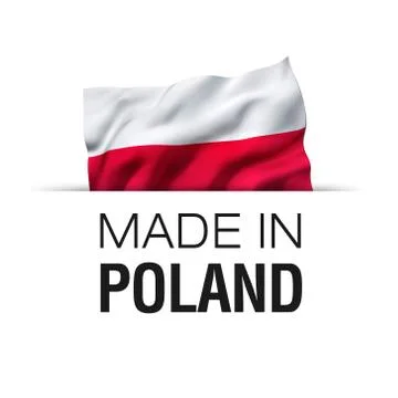 Made in Poland - Label Stock Illustration
