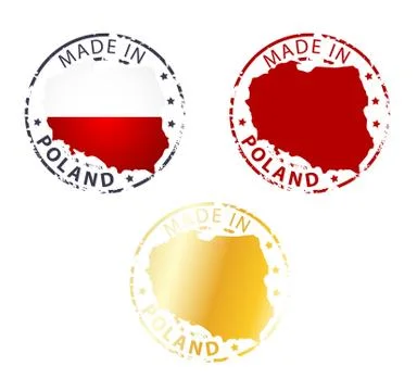 Made in poland stamp Stock Illustration
