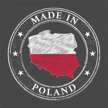 Made in Poland template Stock Illustration